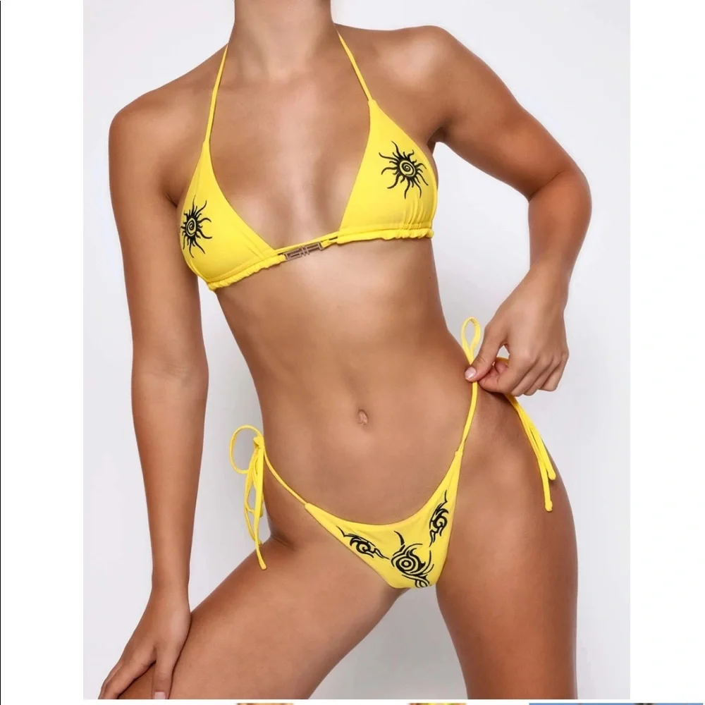 SOLD‼️Yellow Iamgia bikini set - Picture 4 of 7